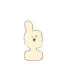 ゆるかわ おもちとうさぎ（個別スタンプ：1）