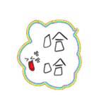 Bubble language - handwritten articles（個別スタンプ：39）