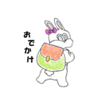 かしゃウサギ（個別スタンプ：15）