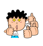 Curly child（個別スタンプ：4）