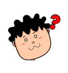 Curly child（個別スタンプ：6）
