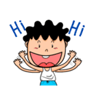 Curly child（個別スタンプ：16）