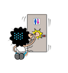 Curly child（個別スタンプ：32）