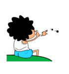 Curly child（個別スタンプ：34）
