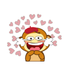 Always Having Fun Monkeys_Valentine_1（個別スタンプ：6）