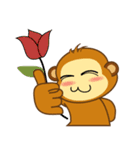 Always Having Fun Monkeys_Valentine_1（個別スタンプ：10）