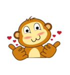 Always Having Fun Monkeys_Valentine_1（個別スタンプ：17）