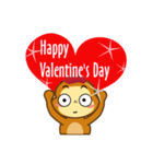 Always Having Fun Monkeys_Valentine_1（個別スタンプ：20）
