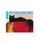 黒猫クロ助の一言英会話（個別スタンプ：14）