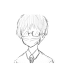 マスクメガネ(^^（個別スタンプ：1）