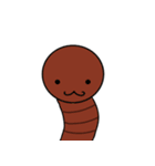 a worm in an animal's skin（個別スタンプ：13）