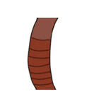a worm in an animal's skin（個別スタンプ：14）