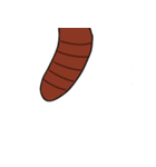 a worm in an animal's skin（個別スタンプ：15）