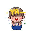 Clown family daily languages（個別スタンプ：7）