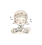 JKゆかちゃん 勉強・バイト編（個別スタンプ：3）