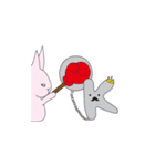 Fart peach rabbit daily（個別スタンプ：5）