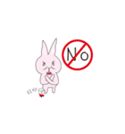 Fart peach rabbit daily（個別スタンプ：8）