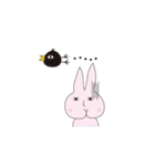 Fart peach rabbit daily（個別スタンプ：17）
