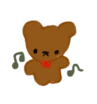 可愛いクマの感情いろいろ表現スタンプ（個別スタンプ：3）