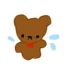 可愛いクマの感情いろいろ表現スタンプ（個別スタンプ：4）