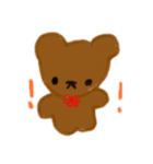 可愛いクマの感情いろいろ表現スタンプ（個別スタンプ：5）