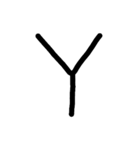 Handwriting Mandarin Alphabet（個別スタンプ：25）