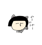 サチエたん 〜犬も猫もどっちも好きなの〜（個別スタンプ：4）