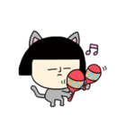 サチエたん 〜犬も猫もどっちも好きなの〜（個別スタンプ：19）