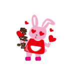 lovely pink pink rabbit（個別スタンプ：8）