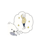 シロクマのシミ子さん。（個別スタンプ：34）