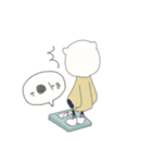 シロクマのシミ子さん。（個別スタンプ：35）