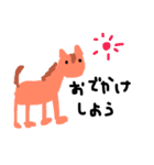 挨拶や日常の言葉をゆるく描きました。（個別スタンプ：22）