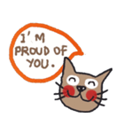 Love me love my cat, Toto Eng（個別スタンプ：4）