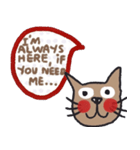 Love me love my cat, Toto Eng（個別スタンプ：8）