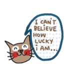 Love me love my cat, Toto Eng（個別スタンプ：13）