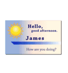 名刺風日常会話『James』専用（個別スタンプ：2）