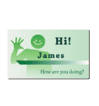 名刺風日常会話『James』専用（個別スタンプ：4）