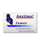 名刺風日常会話『James』専用（個別スタンプ：7）