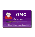 名刺風日常会話『James』専用（個別スタンプ：10）