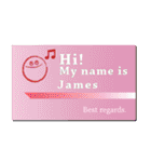 名刺風日常会話『James』専用（個別スタンプ：20）