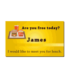 名刺風日常会話『James』専用（個別スタンプ：35）