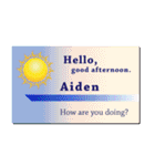 名刺風日常会話『Aiden』専用（個別スタンプ：2）