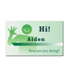 名刺風日常会話『Aiden』専用（個別スタンプ：4）