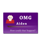 名刺風日常会話『Aiden』専用（個別スタンプ：10）