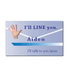 名刺風日常会話『Aiden』専用（個別スタンプ：29）