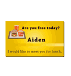 名刺風日常会話『Aiden』専用（個別スタンプ：35）