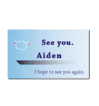 名刺風日常会話『Aiden』専用（個別スタンプ：40）