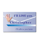 名刺風日常会話『Christopher』専用（個別スタンプ：29）