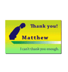 名刺風日常会話『Matthew』専用（個別スタンプ：5）