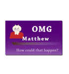 名刺風日常会話『Matthew』専用（個別スタンプ：10）